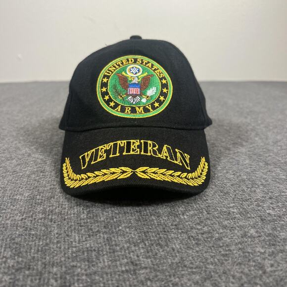 United States Army Hat Cap Strap Back Mens Scrambled Eggs Veteran Military - Picture 2 of 12